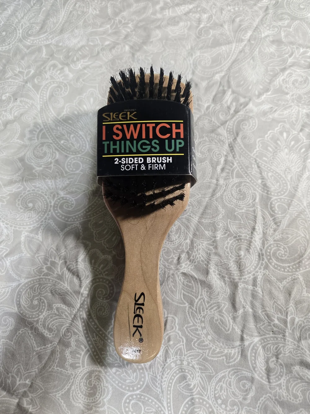 Lee Two-Sided Hair Brush - Wood Handle, Black Bristles